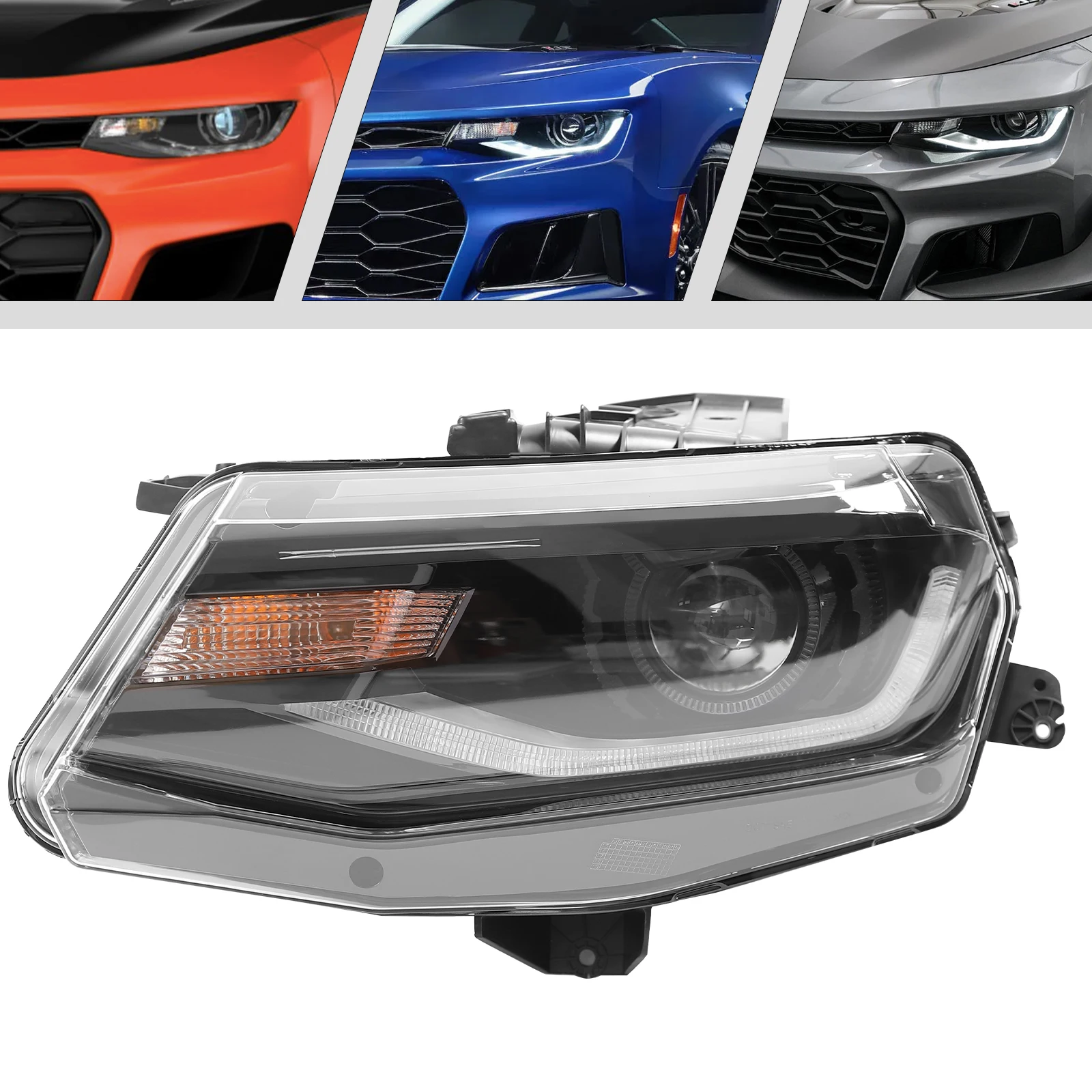 

Для 2016-2022 Chevy Camaro HID / Xenon светодиодный DRL запасная фара проектора правая/левая