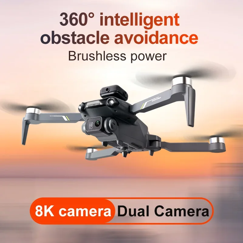 Imagem -04 - Evitar Obstáculos Drone Quadcopter Presente Toy Drone 4k Câmera hd Wifi Fpv 8k V28 Pro Novo Profissional