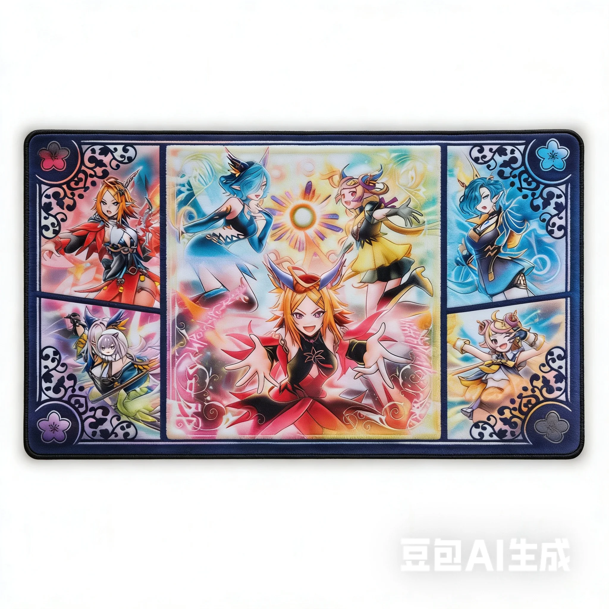 

2MM Original DIY Yu-Gi-Oh! Elvennotes Team Play Mat Yugioh TCG OCG Trading Card Game Mat Rubber Mouse Pad