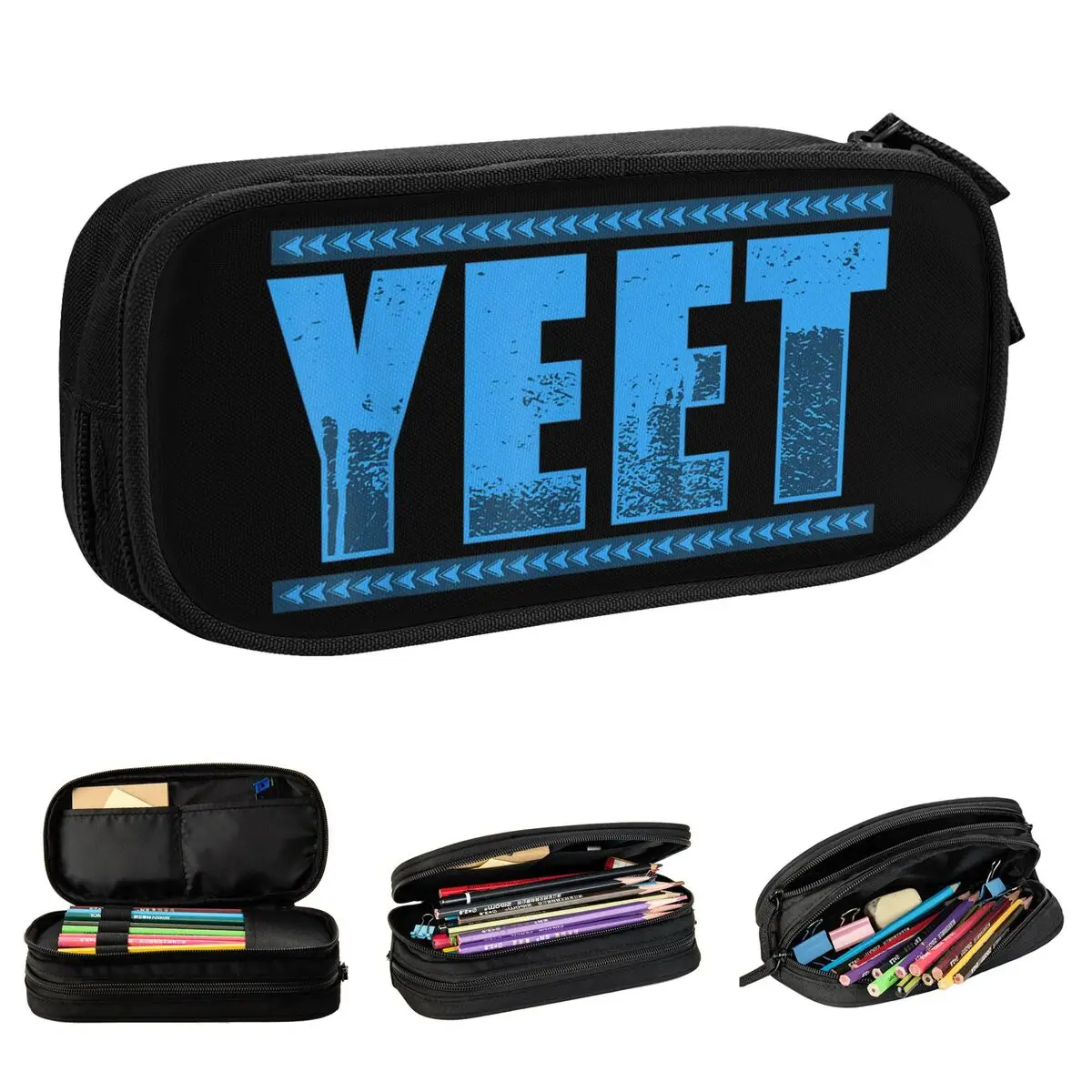 

Jey Uso Yeet Pencil Cases Pen Holder Pencil Bags for Student Large Storage School Supplies Zipper Pencilcases