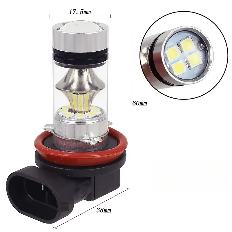 

Popu для 2 шт. H11/H8-3030-20LED мощные противотуманные фары светодиодные противотуманные фары лампы автомобиля передние противотуманные фары