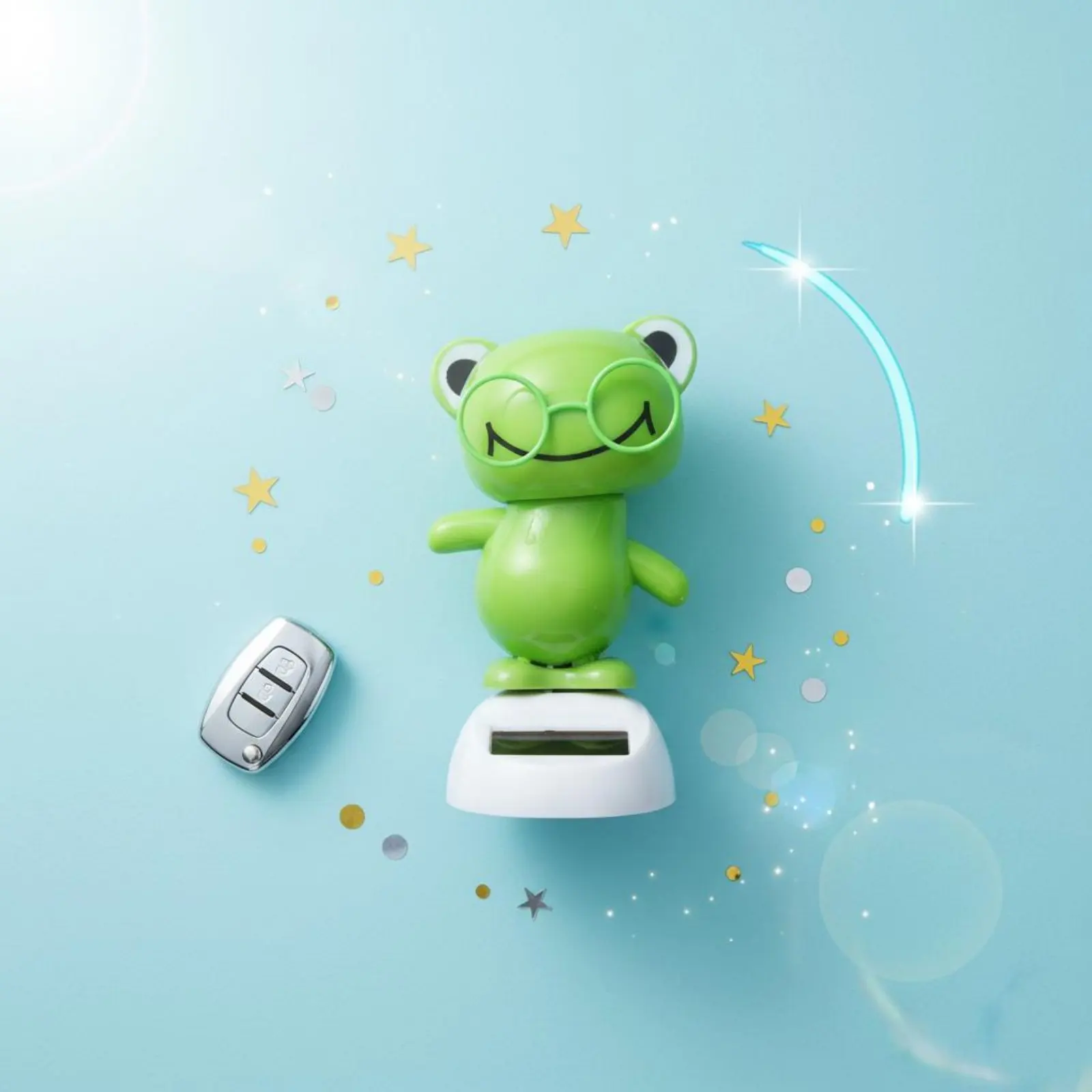 

Solar Powered Panda Doll Great Gift Car Dashboard Bobblehead Toy Swinging Creature Desk Toy Small Design Animated Bobble Dancer