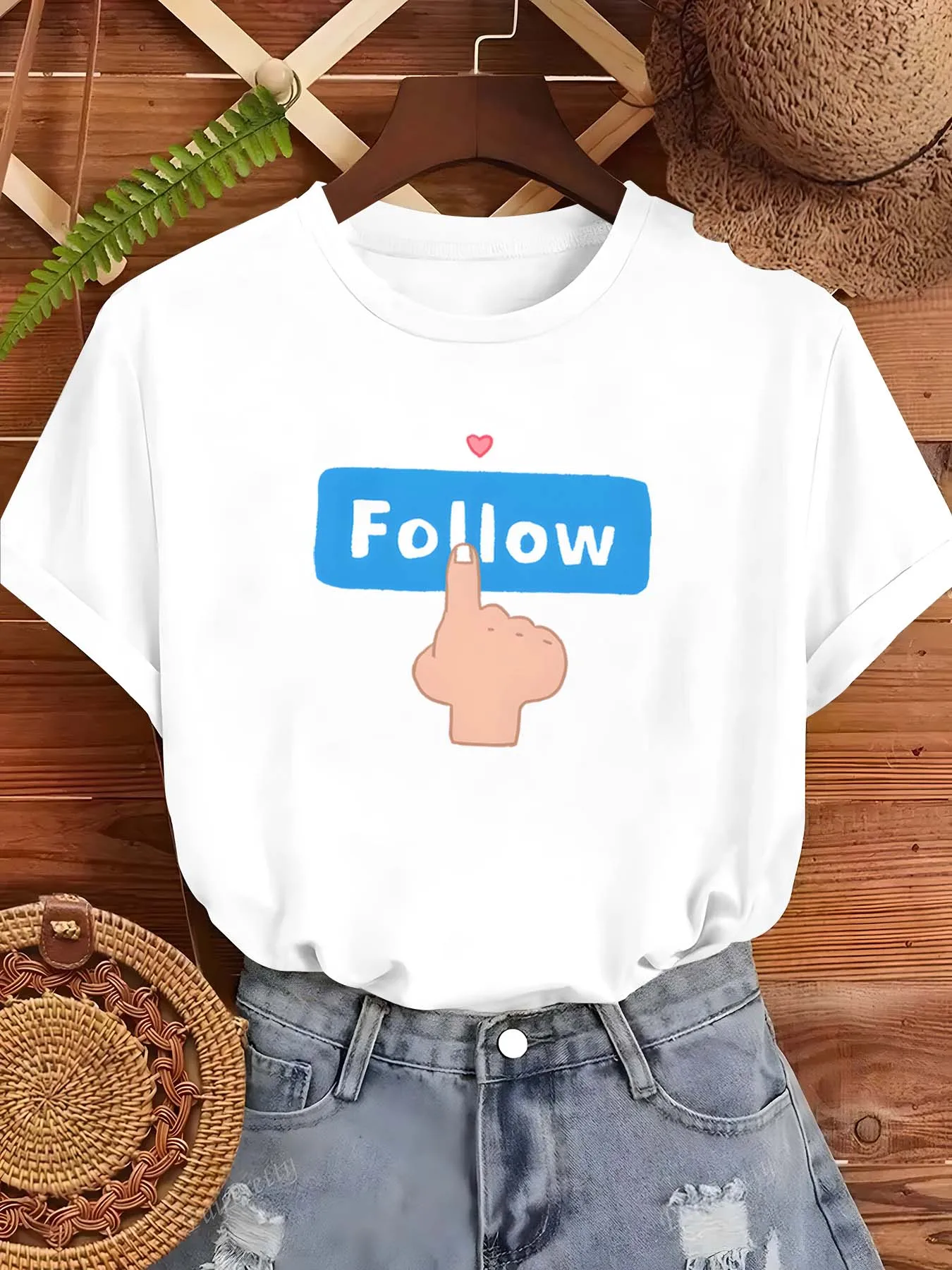 Plus Size Follow – inspiriertes trendiges Mode-Kleidungsstück für Stil-Chasers