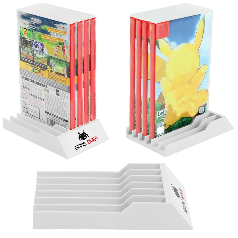 

100PCS Game Card Box Storage Stand CD Disk Holder Support For Nintend Switch OLED For NS oled Card Holders CD Disks Stand