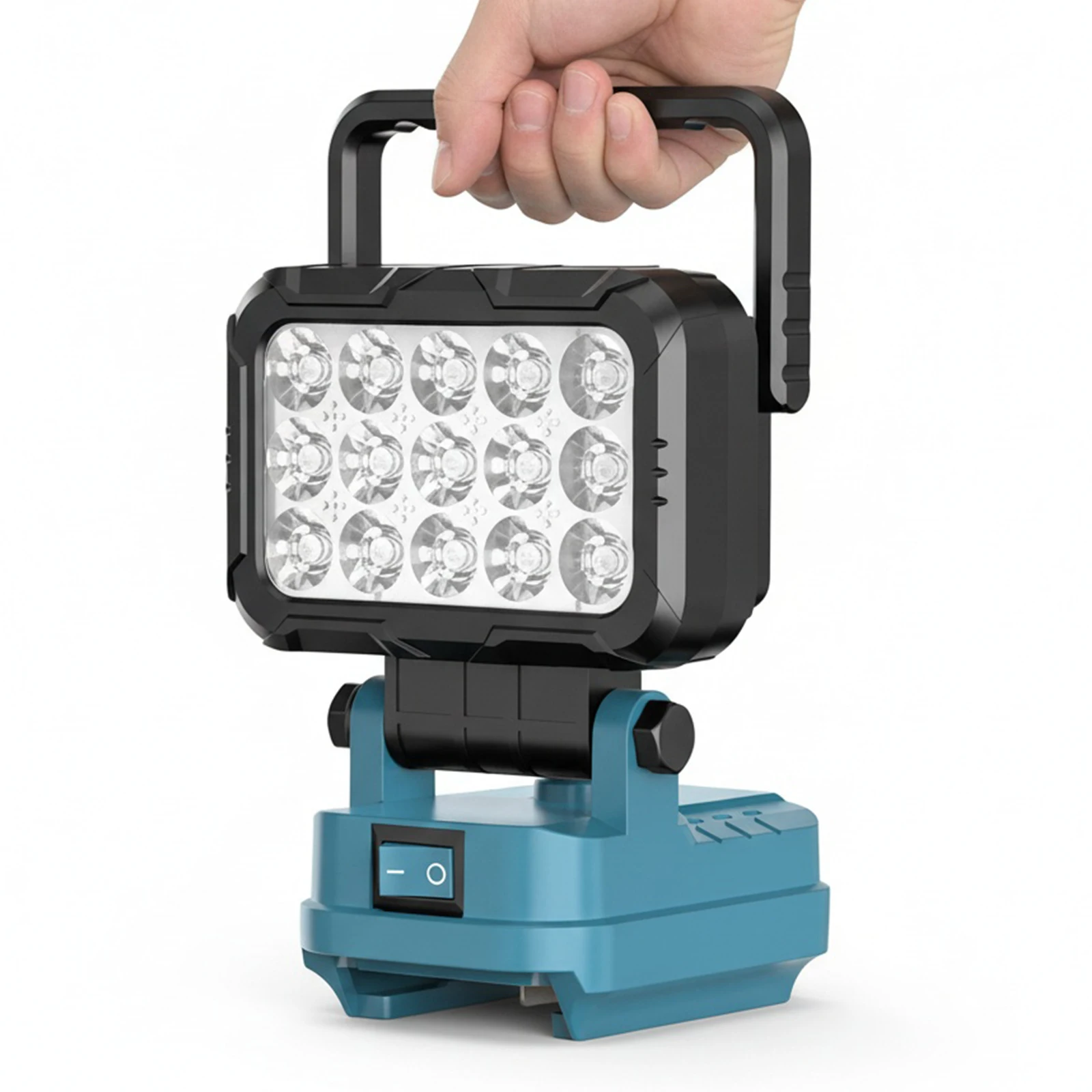 

LED Work Light with 2 USB Charging Port Flashlight Spotlight for Makita Battery Warm Light