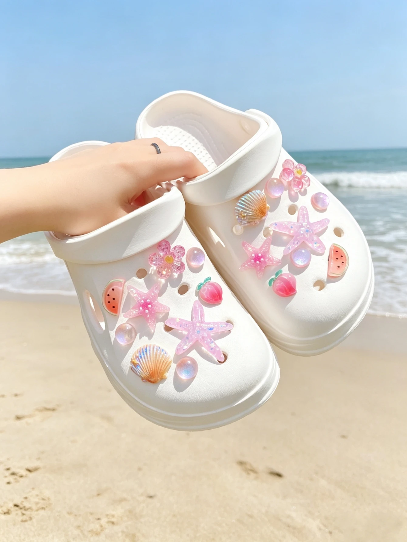 18-piece shoe decoration DIY casual shoe decoration - An interesting and versatile way to personalize your footwear