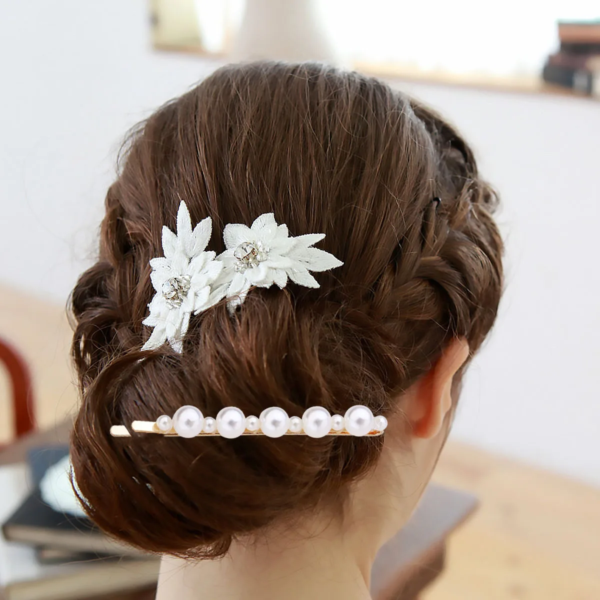 

7pcs Hair Set Metal Barrettes Pearl Hairpins Delicate Accessories Women Party Prom Gathering Hair Clip Gift