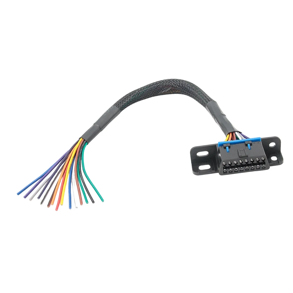 ABS Metal and Zinc Alloy Pigtail Cable with Mount Bracket for OBDII Port Connection in Harsh Outdoor Environments
