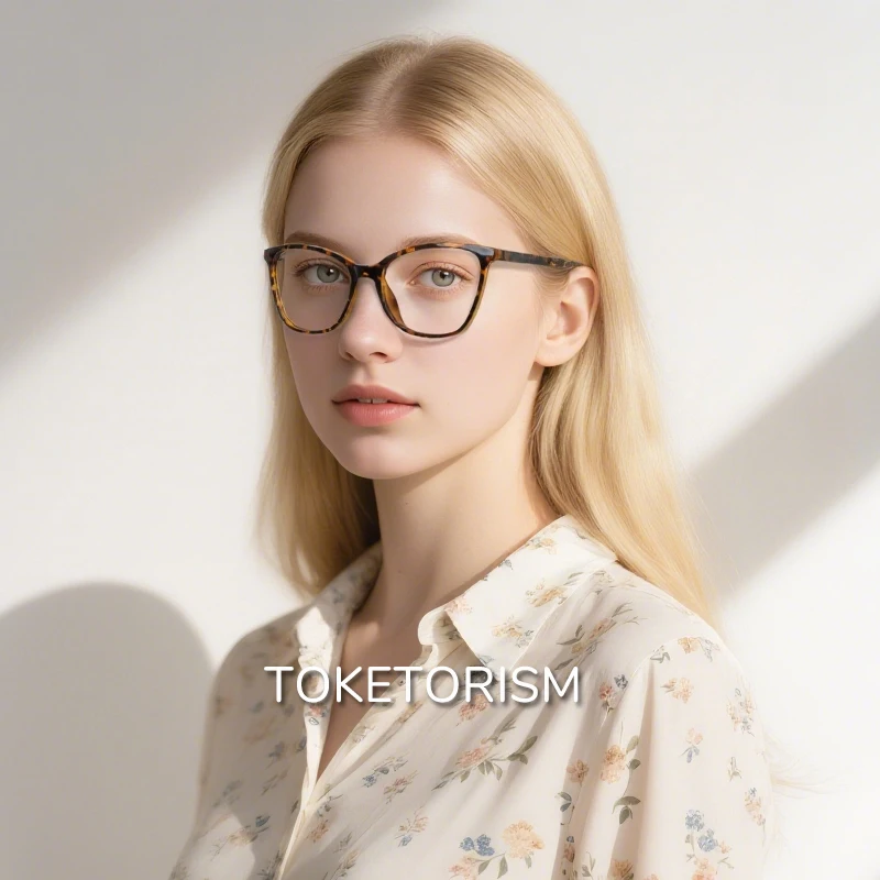 Toketorism Blue Light Blocking Reading Glasses For Women Fashion Optical Eyeglasses Frames Unisex Eyewear