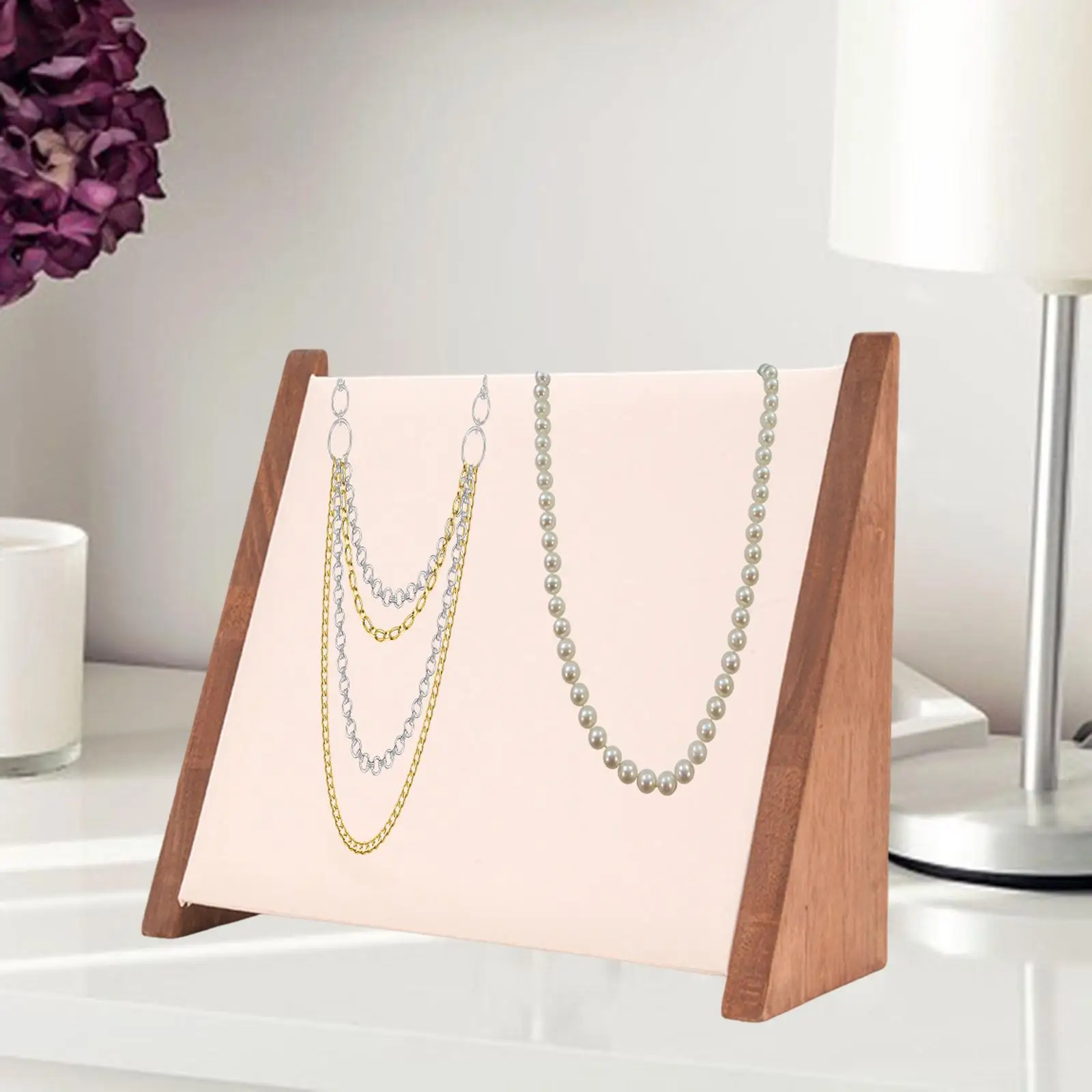 

Jewelry Display Stand Rack Necklace Holder for Showcase Vanity Jewelry Store White