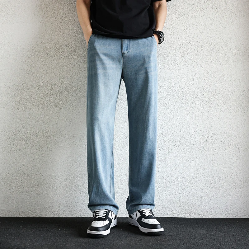 

Летние тонкие теннисные джинсы Свободные широкие повседневные брюки Спортивные новые брюки Y2k Товары для секса Мужская одежда Мужская одежда Мужская мужская одежда