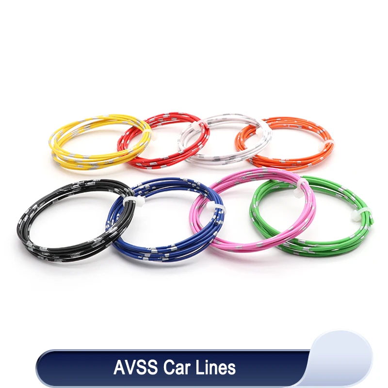 

5/50/100m AVSS Car Wire 24 22 20 18 16 14 13AWG OFC Oxygen-free Copper Thin PVC Insulation Speaker Audio Cable Automotive Wires