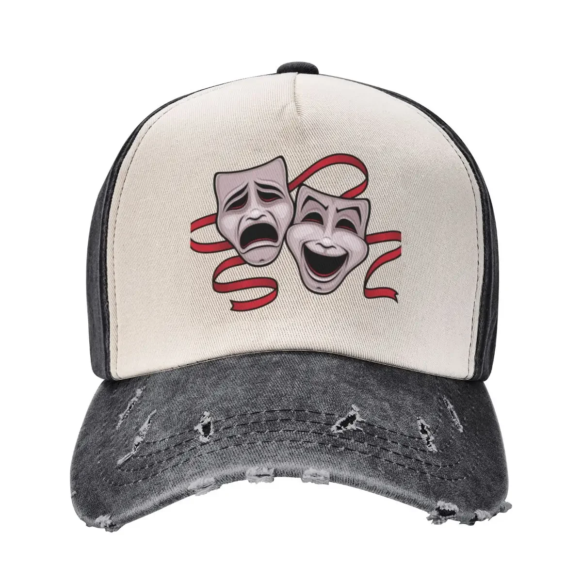 

Comedy And Tragedy Theater Masks Baseball Cap Trucker Hat Sports Cap tactical cap Custom Woman Men's