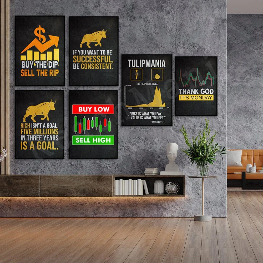 Bull VS Bear Stock Market Insp - đánh giá và giá Home Office Marketing