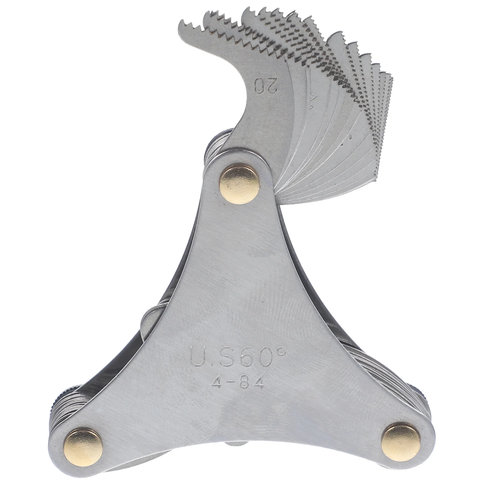 

51pcs Thread Pitch Screw Pitch Measuring Tool Stainless Steel Screw Measuring Tool For Internal External Threads Caliper Gage