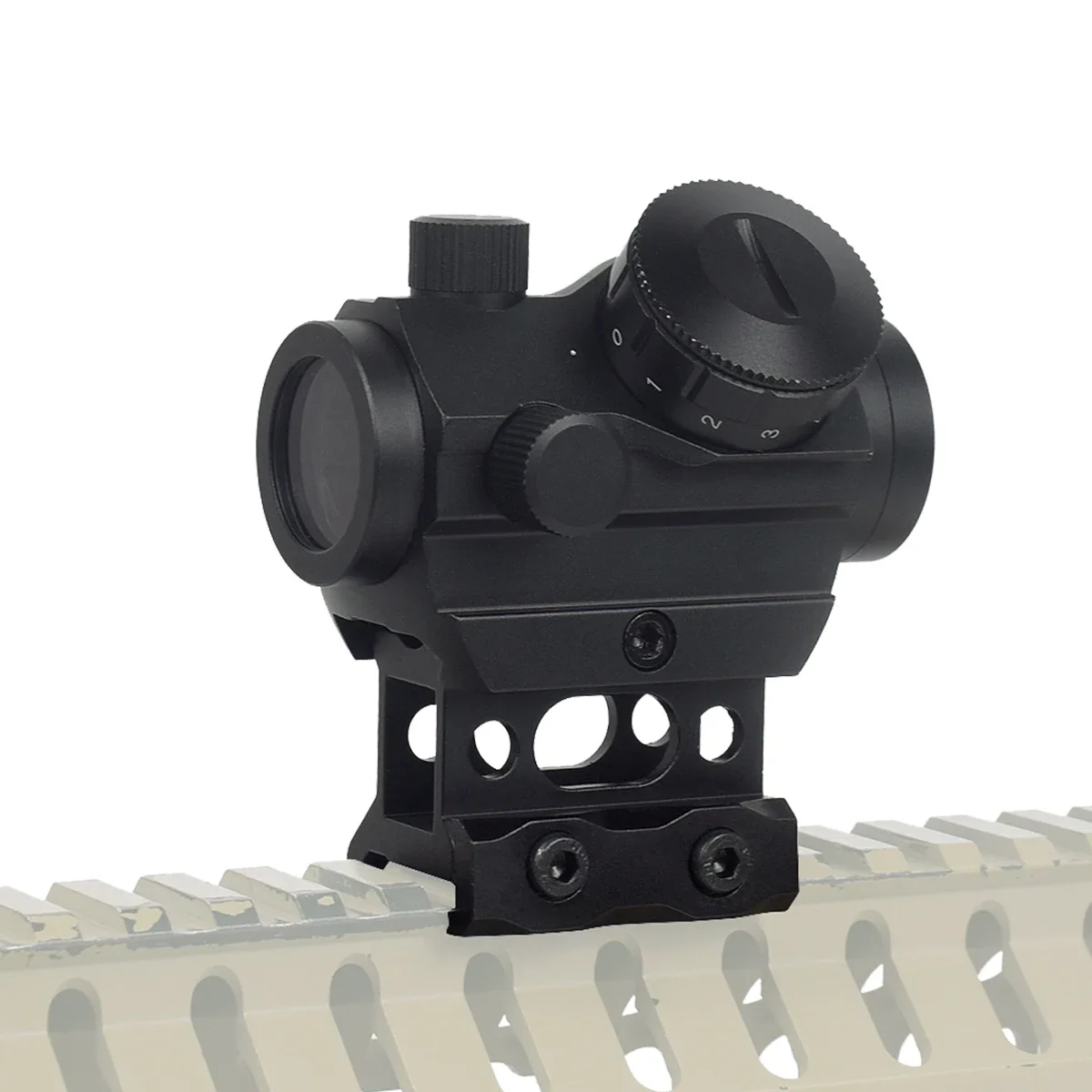 2MOA Red Dot Sight 1x20mm Reflex Sight Waterproof & Shockproof & Fog-Proof Red Dot Scope With 1 inch Riser Mount