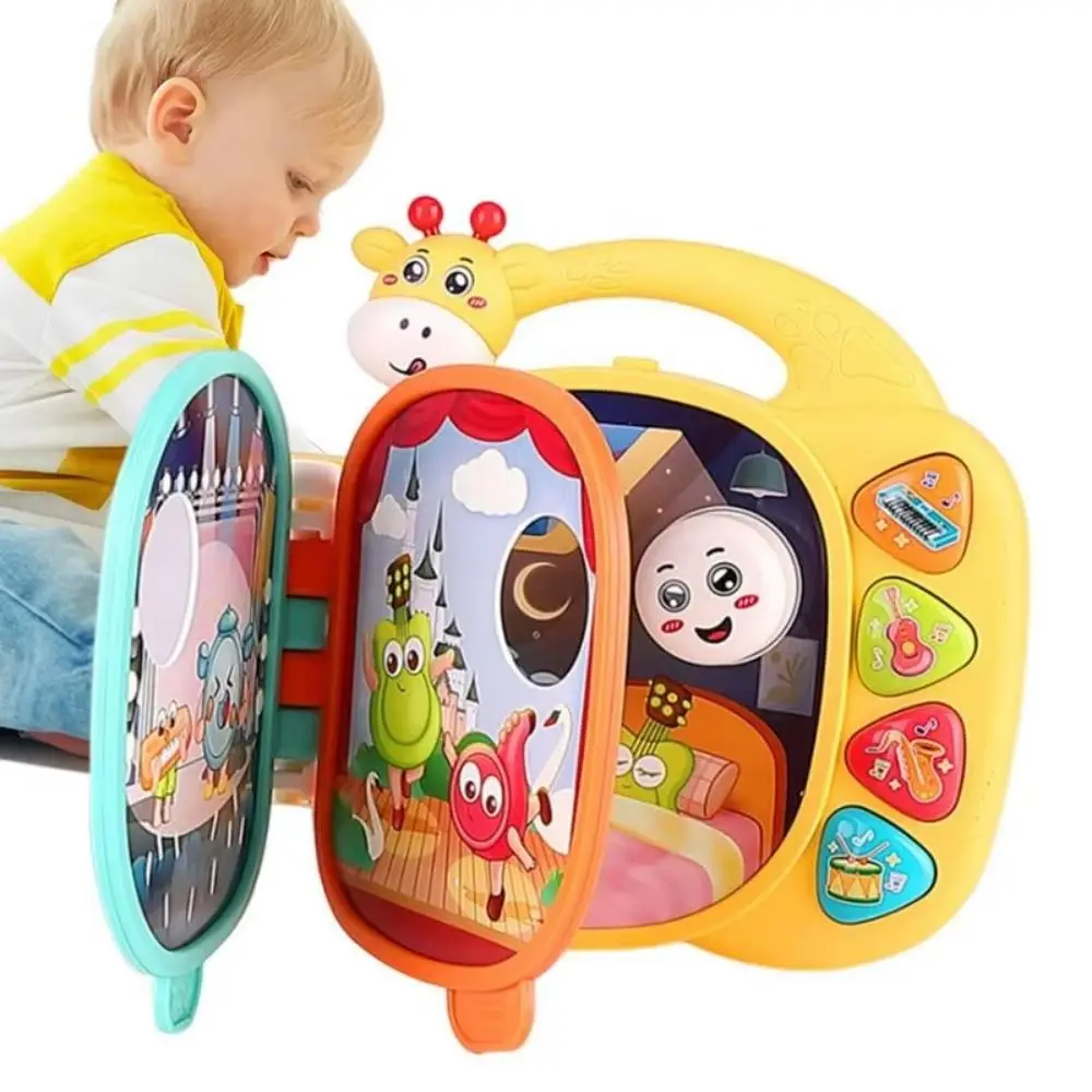 

Montessori Nursery Book Flipped E-book Multifunction Musical Learning Toys Early Educational Intellectual