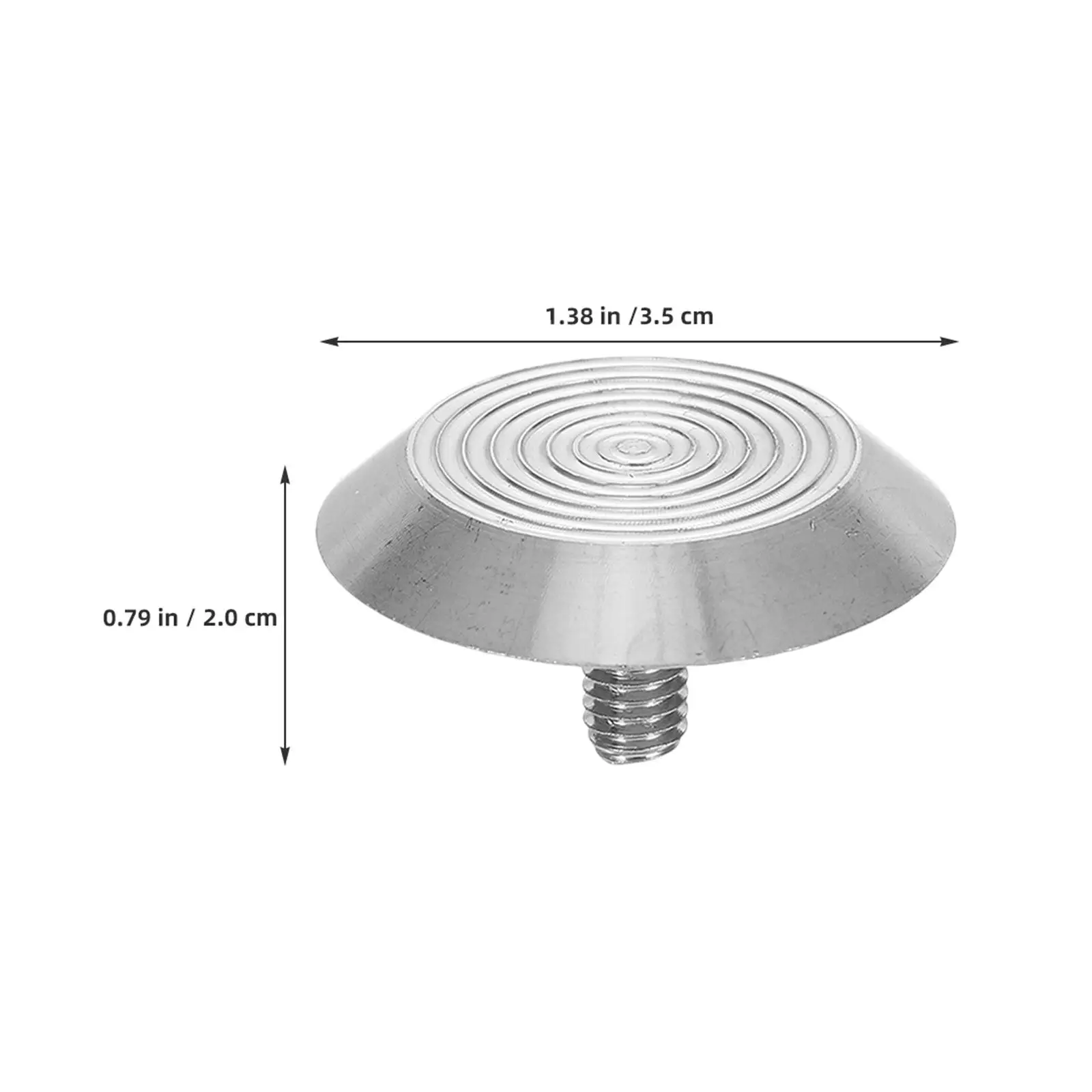 40Pcs Tactile Pavement Blind Nail Stud Stainless Steel Nonslip Safety Marker Sidewalk Warning Indicator 1.4x1.4x0.8