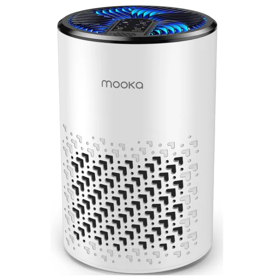 

Air Purifiers for Bedroom Home, HEPA Air Purifier for Home Pets with Fragrance Sponge for Smoke Dust Pollen Dander Odor, Small