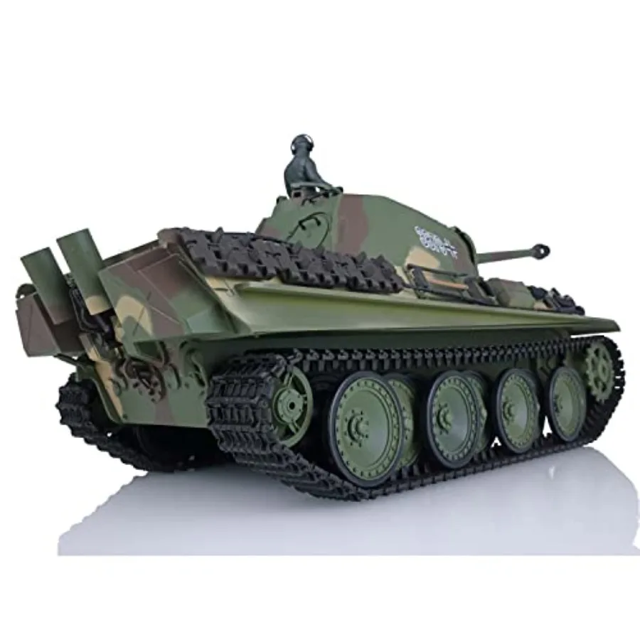 2.4G Henglong 1/16 مقياس البلاستيك الألماني النمر G RTR دبابة مع جهاز للتحكم عن بُعد نموذج 3879 مع BB Airsoft اطلاق النار BB الرصاص للداخلية والخارجية