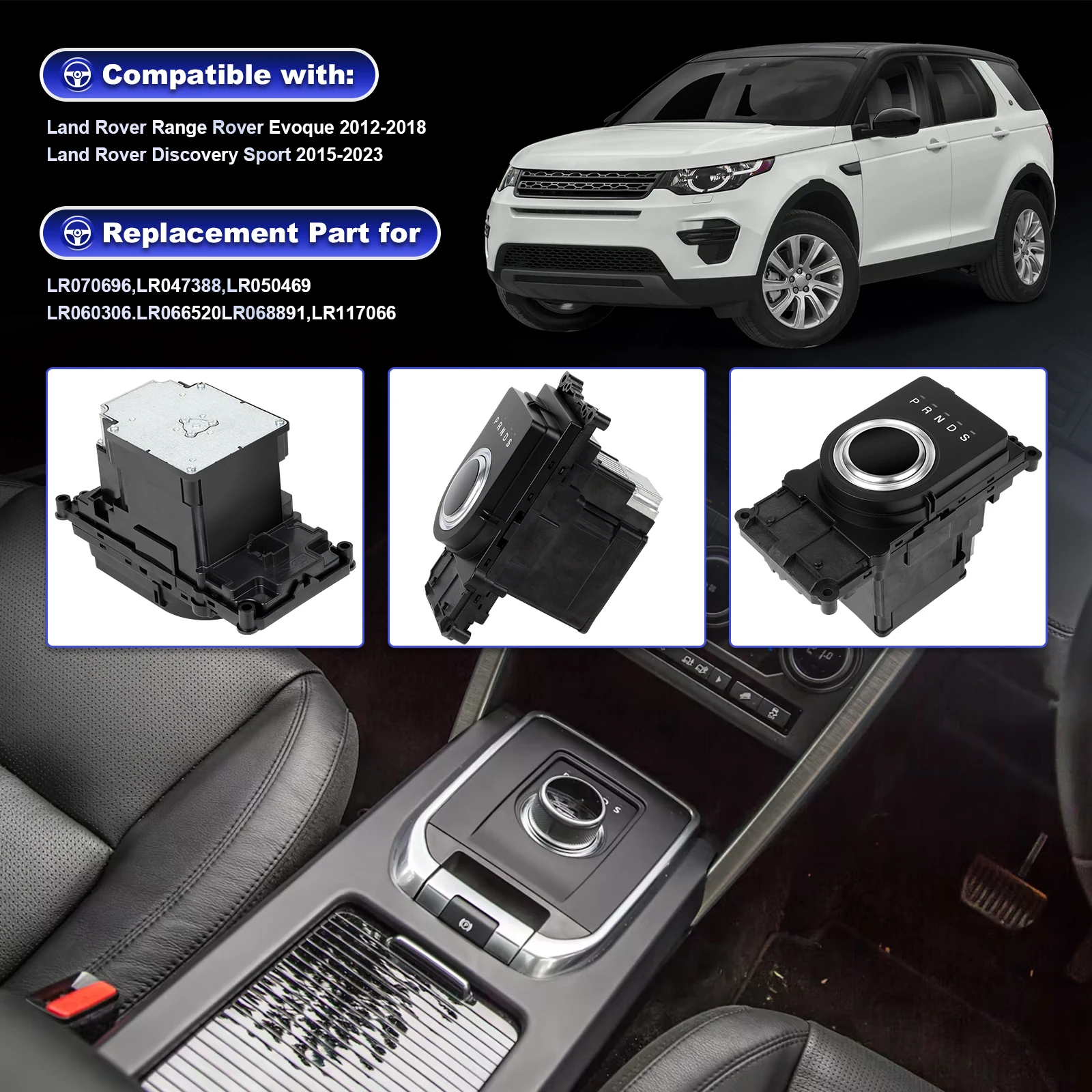 

For Land Rover Discovery Sport 2015-2023 Shift Control Module LR070696 LR047388 For Range Rover Evoque 2012-2018