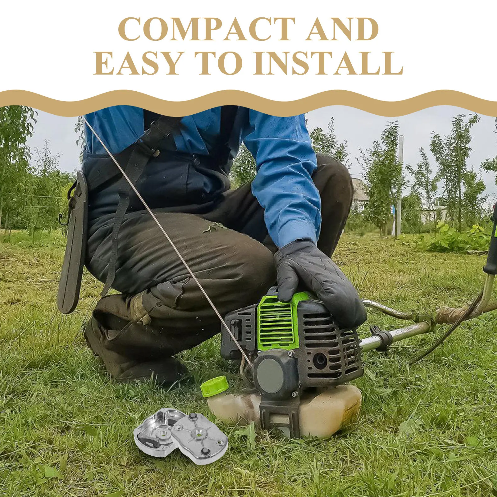 2Pcs Starter Pawl Wheel Aluminum Recoil Starter Pawl Gear Replacement Efficient Lawn Mower Pull Start Claw Gear Mini Bike Parts