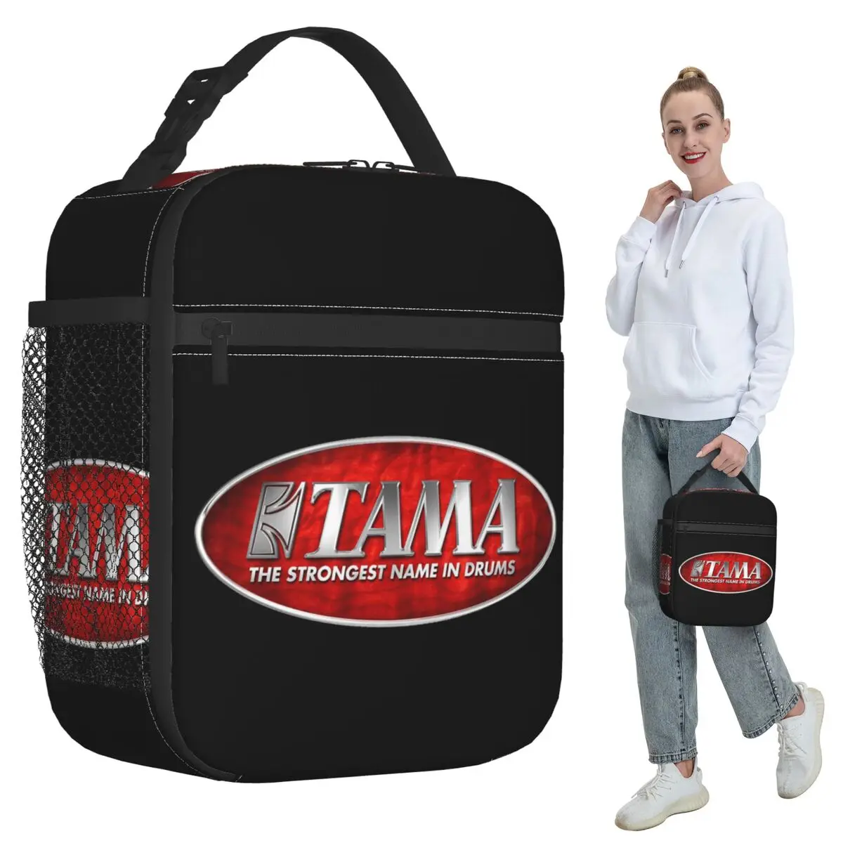 

Изолированная сумка для обеда с логотипом Tama Drum для женщин, офисный холодильник, термосумка для еды, портативные ланч-боксы, контейнер