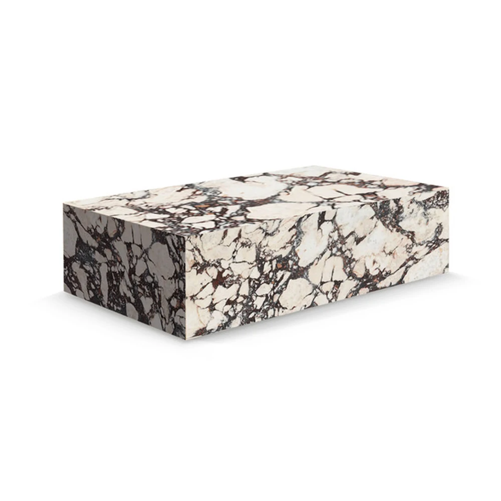 D# Catacatta Viola Marble Luxury Vein-patterned Marble Coffee Table for Living Room