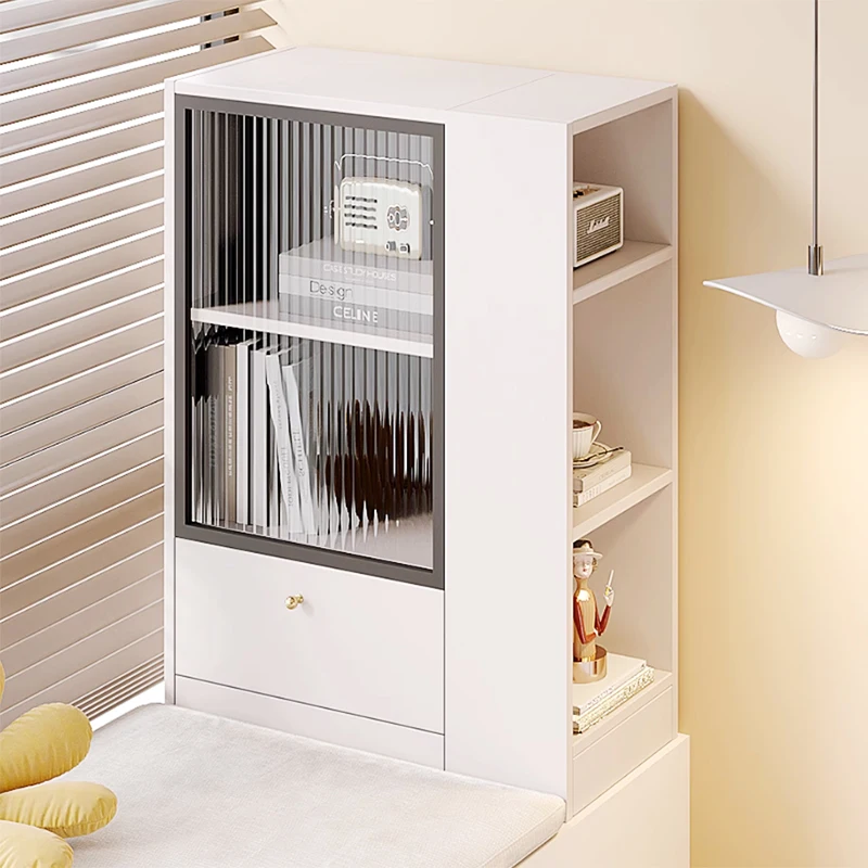 bay window cabinet, locker, light luxury solid wood, simple floor , utility , storage , balcony window sill