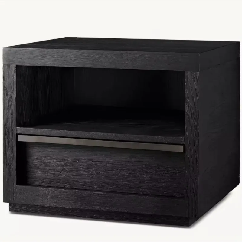 طاولة سرير مفردة من الخشب الصلب الفاخر - طاولة بجانب السرير فاخرة