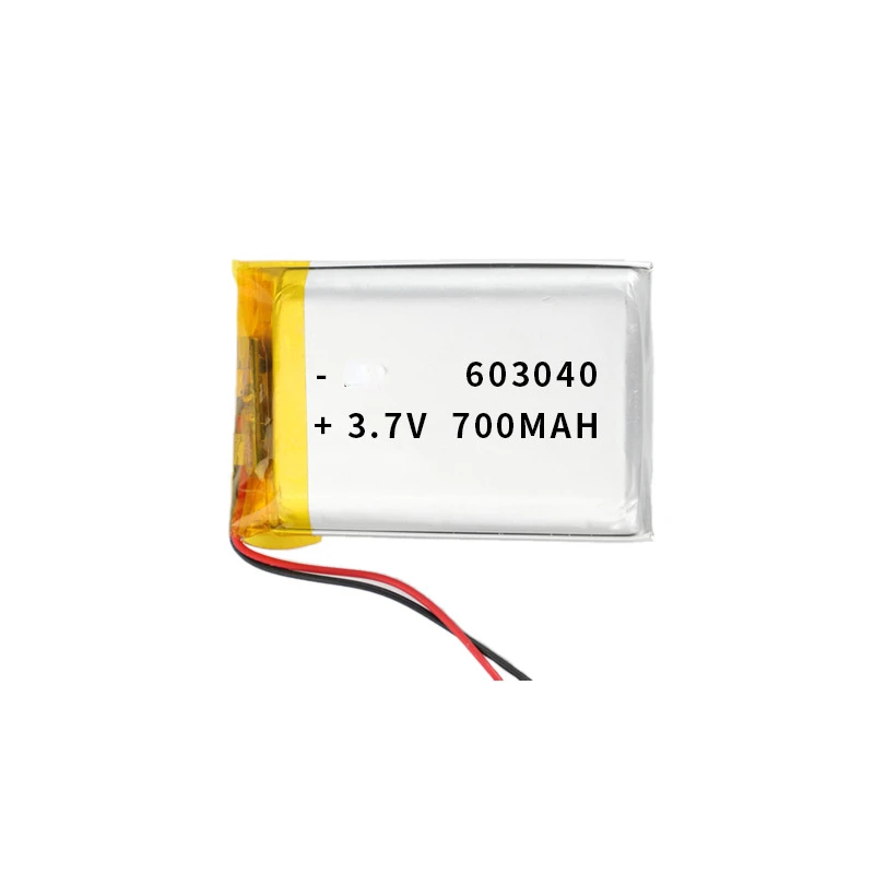 603040 3.7v 700mah High Quality Polymer Lithium Battery Cell Suitable For Microphones Bluetooth Speakers And Portable Speakers