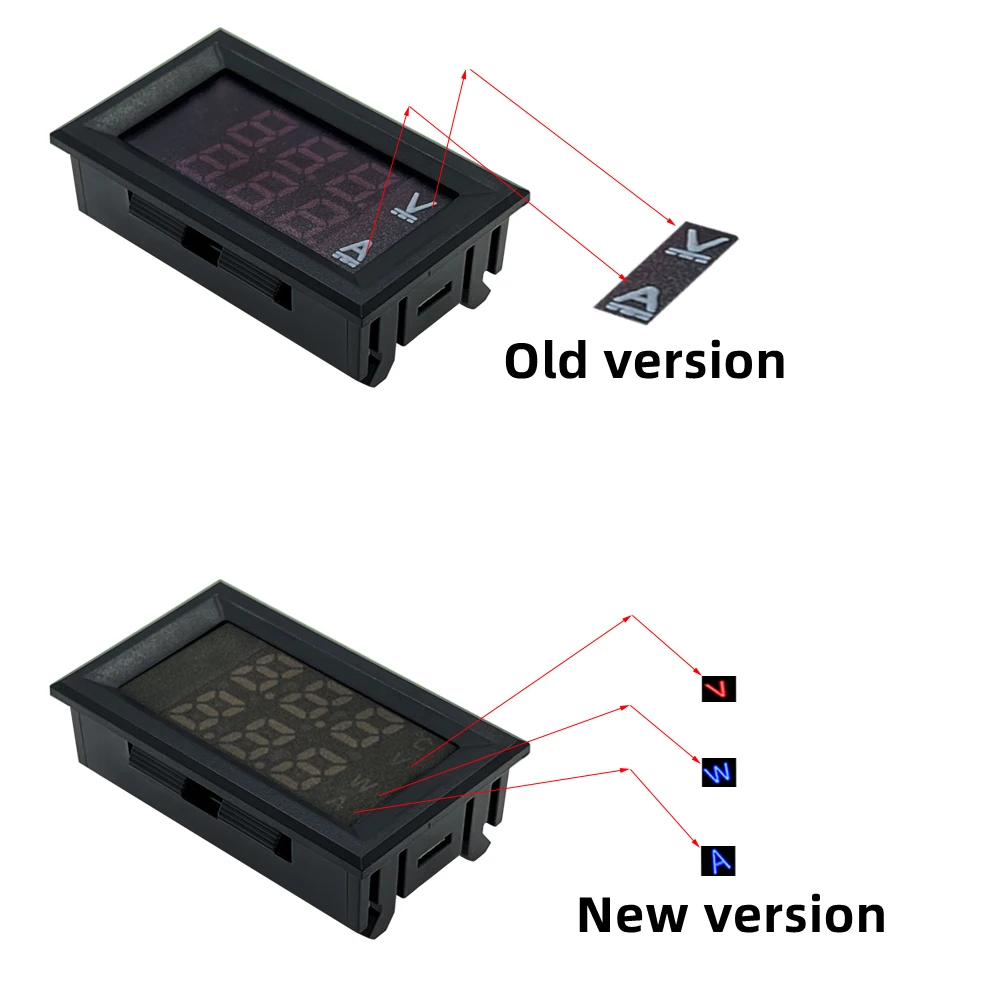 Wysokiej jakości woltomierz DC 100 V 10 A Amperomierz Niebieski + czerwony LED Amp Podwójny cyfrowy miernik woltomierza