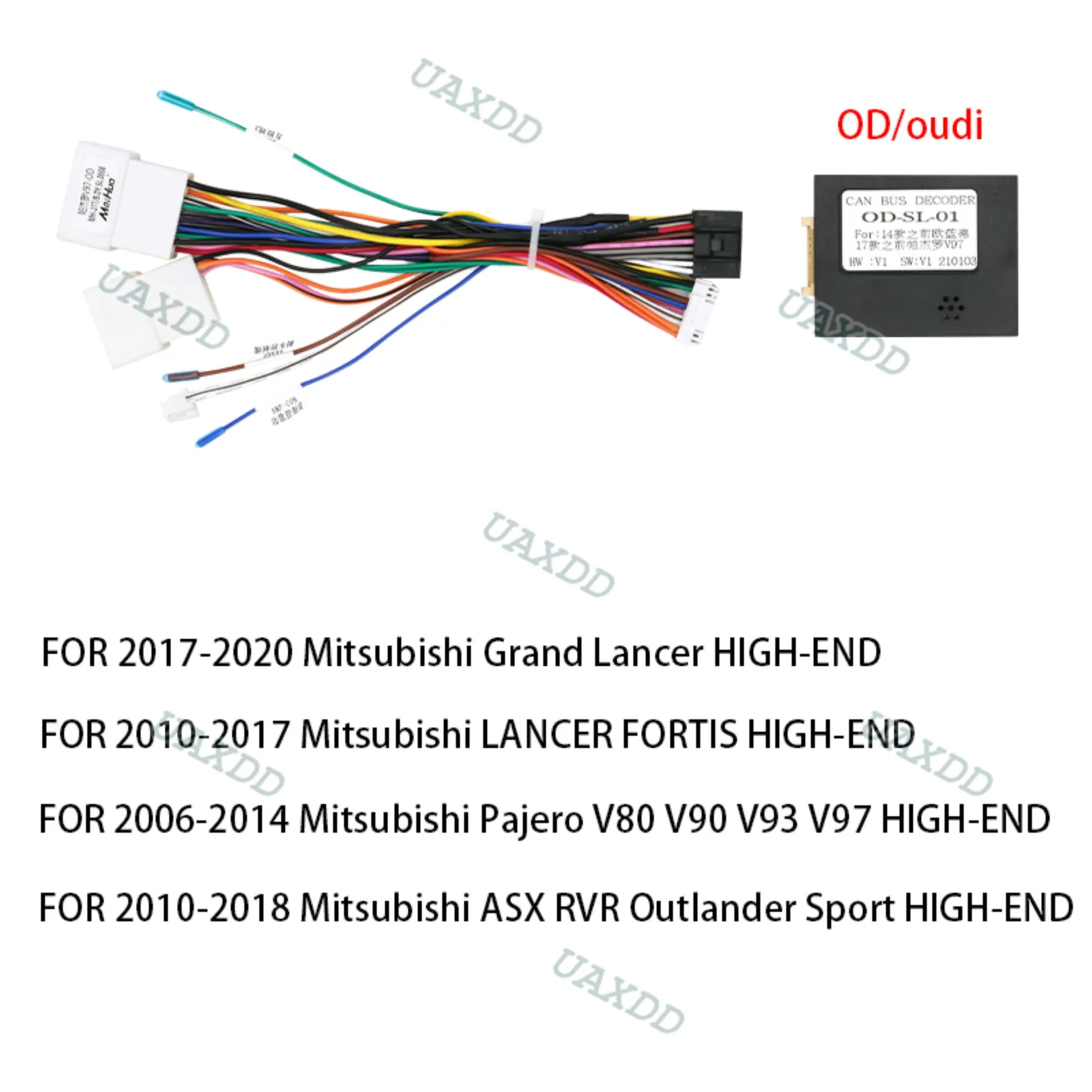 FOR Mitsubishi 2024 XPANDER Triton LC200 Pajero V97 Automotive Wire Electric Lead 2 Din Car Flex Line Cord Cable Canbus Current