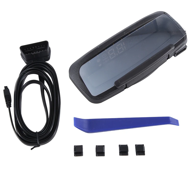 

Car Head-Up Display Car HUD Universal OBD2 GPS Speedometer Odometer Black Durable Easy Install Easy To Use