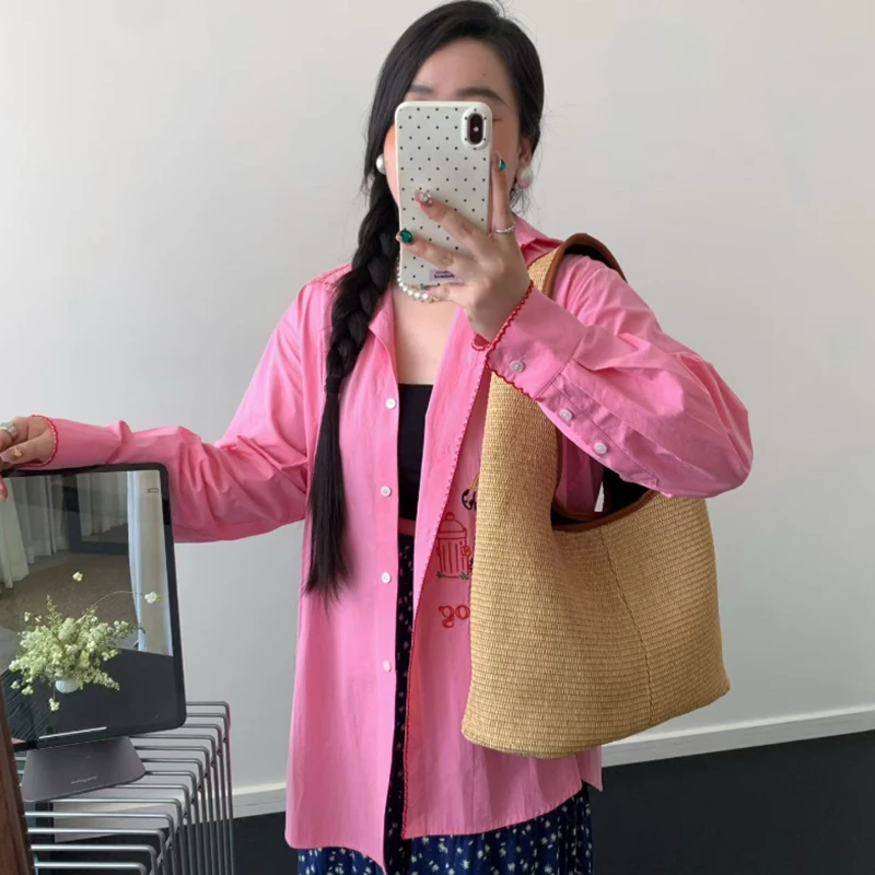 French Casual Triangle Shoulder Bag, Lady Pu Contrast Trim Underarm Bag, Straw Large Crescent Tote, For Daily Commute & Vacation