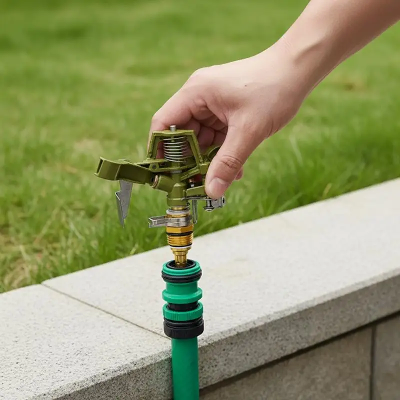 1/2 3/4 Inch Metal Pulsating Sprinkler 360 Degree Rocker Arm Rotating Lawn Watering Sprinklers For Garden Irrigation System