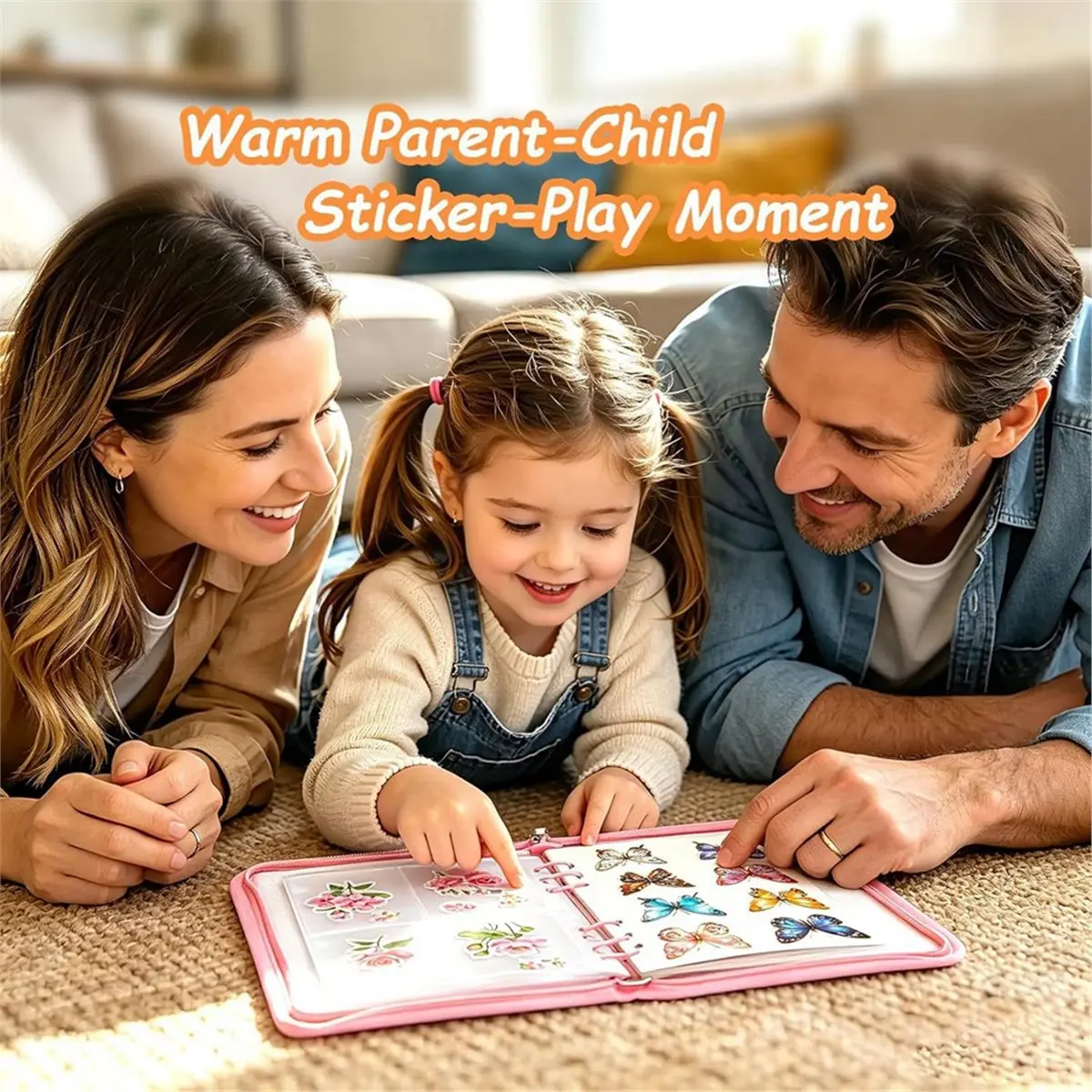 Sticker Organizer Binder High‑Capacity A5 Reusable Sticker Book Collecting Binder Storage Pages,Release Paper,Zipper