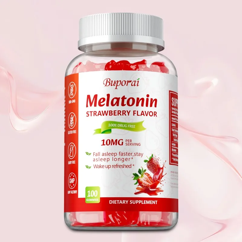 

Melatonin Gummies 10mg - Relieve Insomnia, Regulate Sleep Cycles, Improve Mental Strength, Improve Sleep, Boost Immunity,Non-GMO