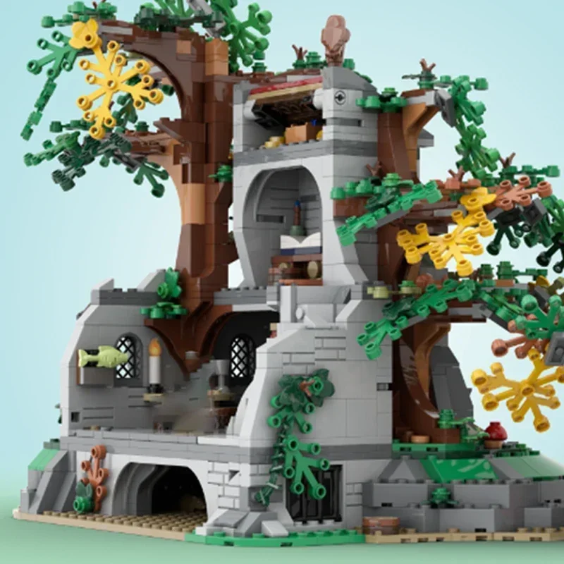 Modello Medievale Street View Moc Mattoni da costruzione La tecnologia Secret Inn Blocchi modulari Regali Giocattoli di Natale Set fai da te Assemblaggio