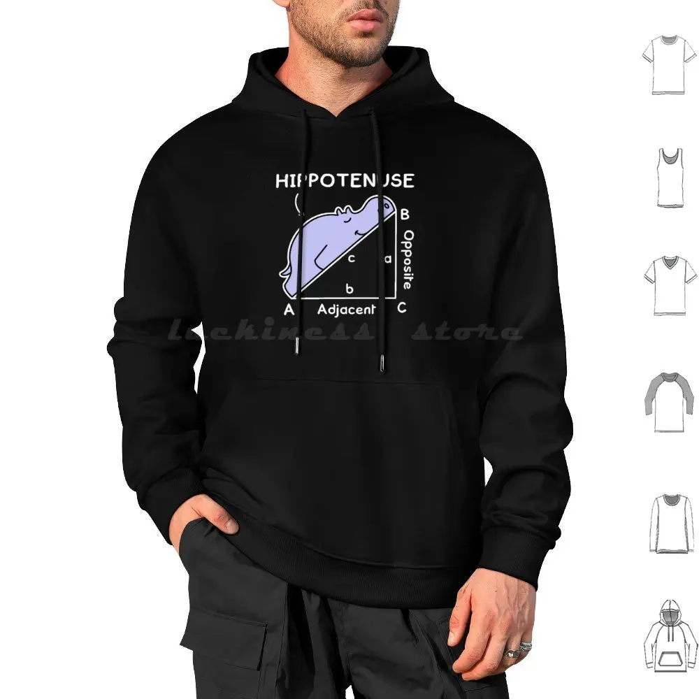 Hypotenuse Math Pun , Hippotenuse Hoodies Long Sleeve Hippotenuse Hypotenuse Hippo Math Pun Hippopotamus Funny Cute