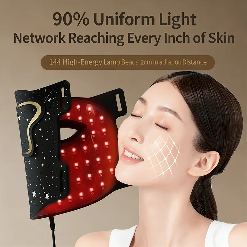 

HEIBOW 7-Color LED Panel Photon Facial Mask Photon Rejuvenation Beauty Device LED Red Light Therapy Mask OEM/ODM Available
