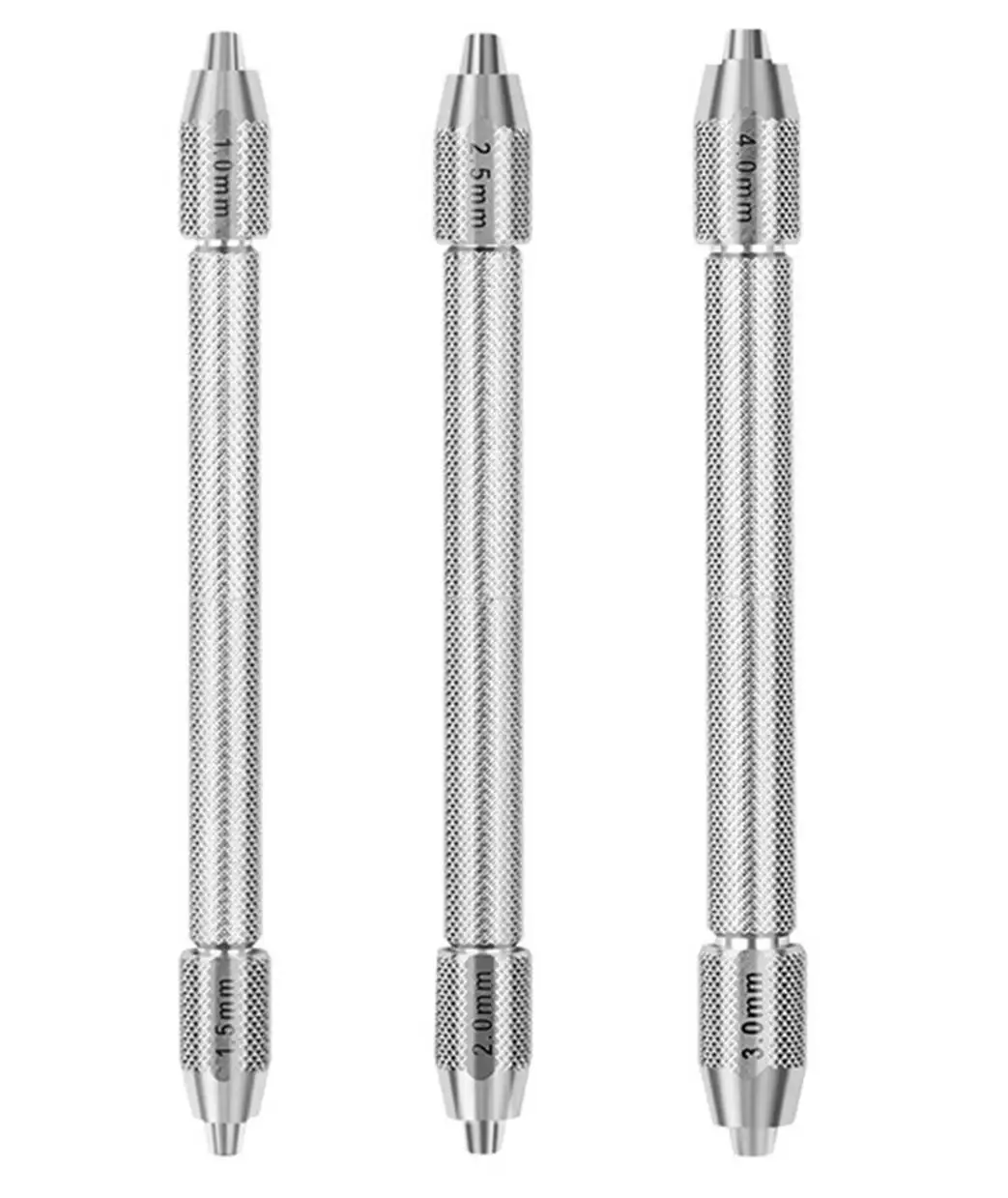 دبوس ملزمة الدقة اليد الحفر الصلب 3 قطعة ساعة معدنية أداة إصلاح 1.0 مللي متر-4.0 مللي متر أجزاء تحديد مقعد اليد الملتوية الحفر #4