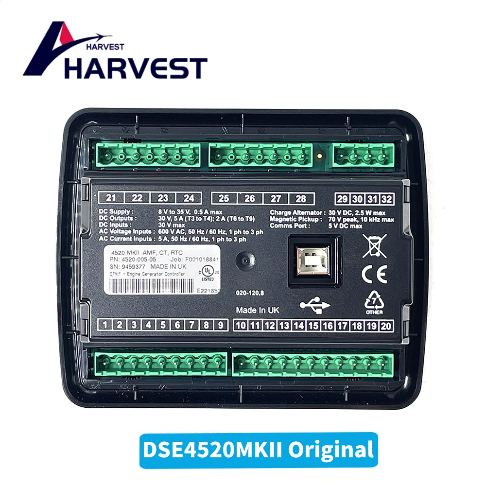 DSE4520 MKII Original AMF Diesel Generator Controller Panel Auto Mains Failure Control Module Copy 4520 For Generator Parts