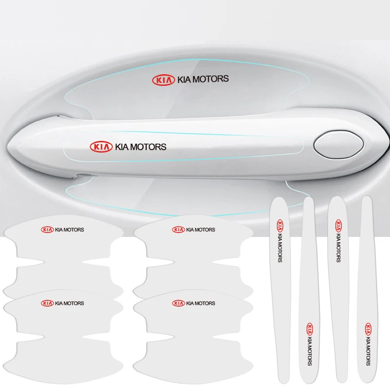 

8 шт. прозрачных защитных пленок для ручек дверей автомобиля Kia KN GT-Line Sportage Ceed Rio Picanto Sorento Soul Cerato Venga