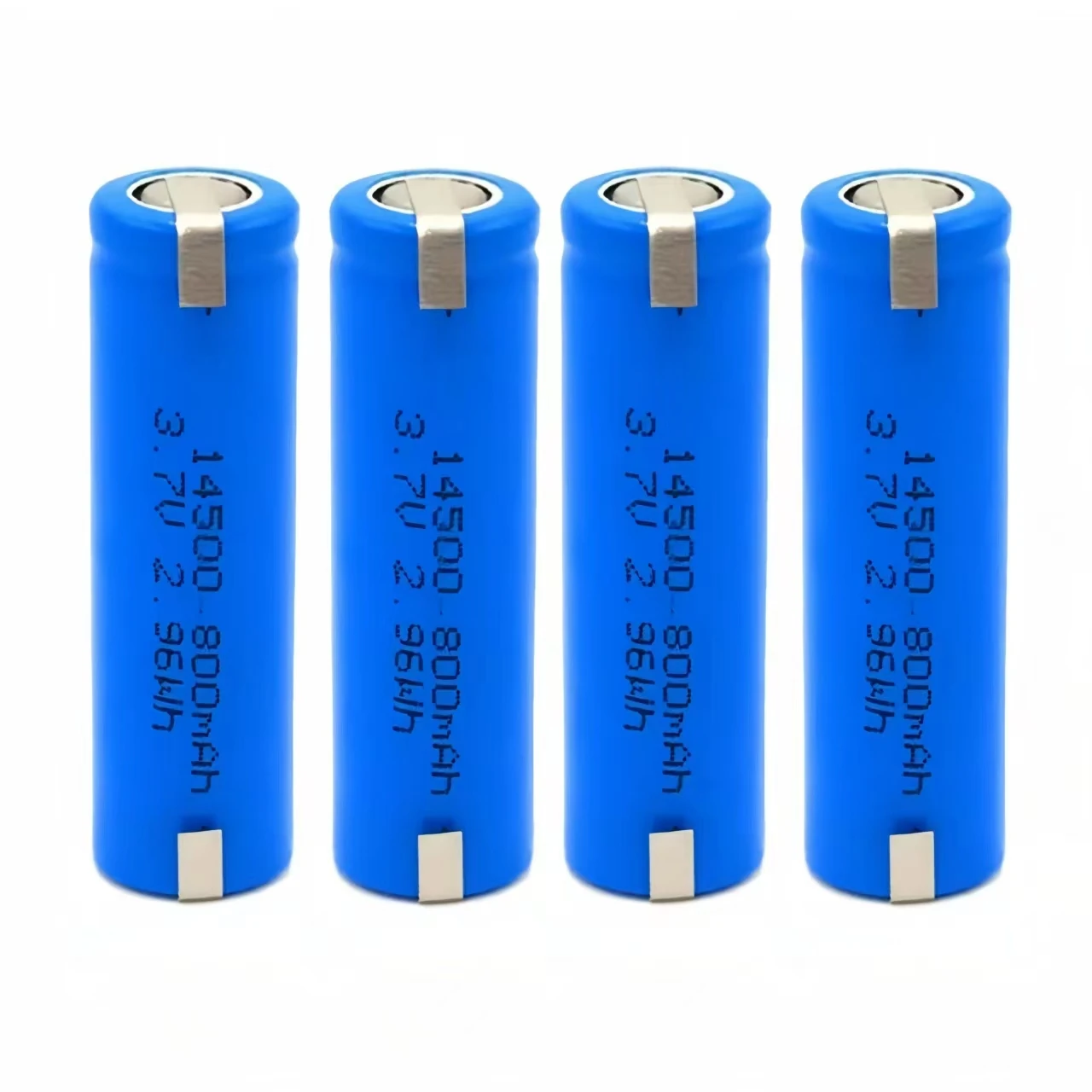 Batería recargable 14500 para afeitadora, pila de litio con placa de níquel, 800mAh, 3,7 V, 4 unidades por lote