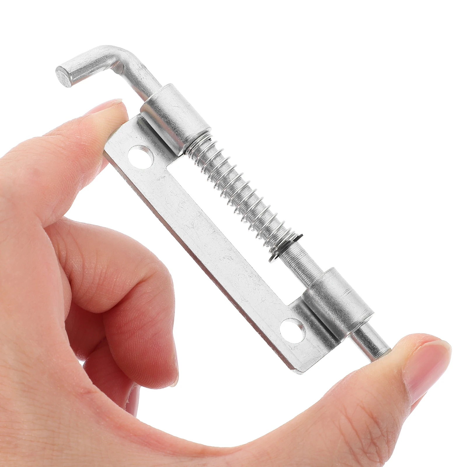 

10pcs Spring Galvanized Iron Latch for Cabinet Door Trailer Barrel Bolt Strong Anti Deformation Easy Install