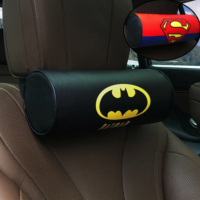 

DC Batman подголовник для автомобильного сиденья, автоматическая безопасность, подставка для шеи, расслабляющая подушка, дышащая подушка для автомобильного сиденья, защита для шеи