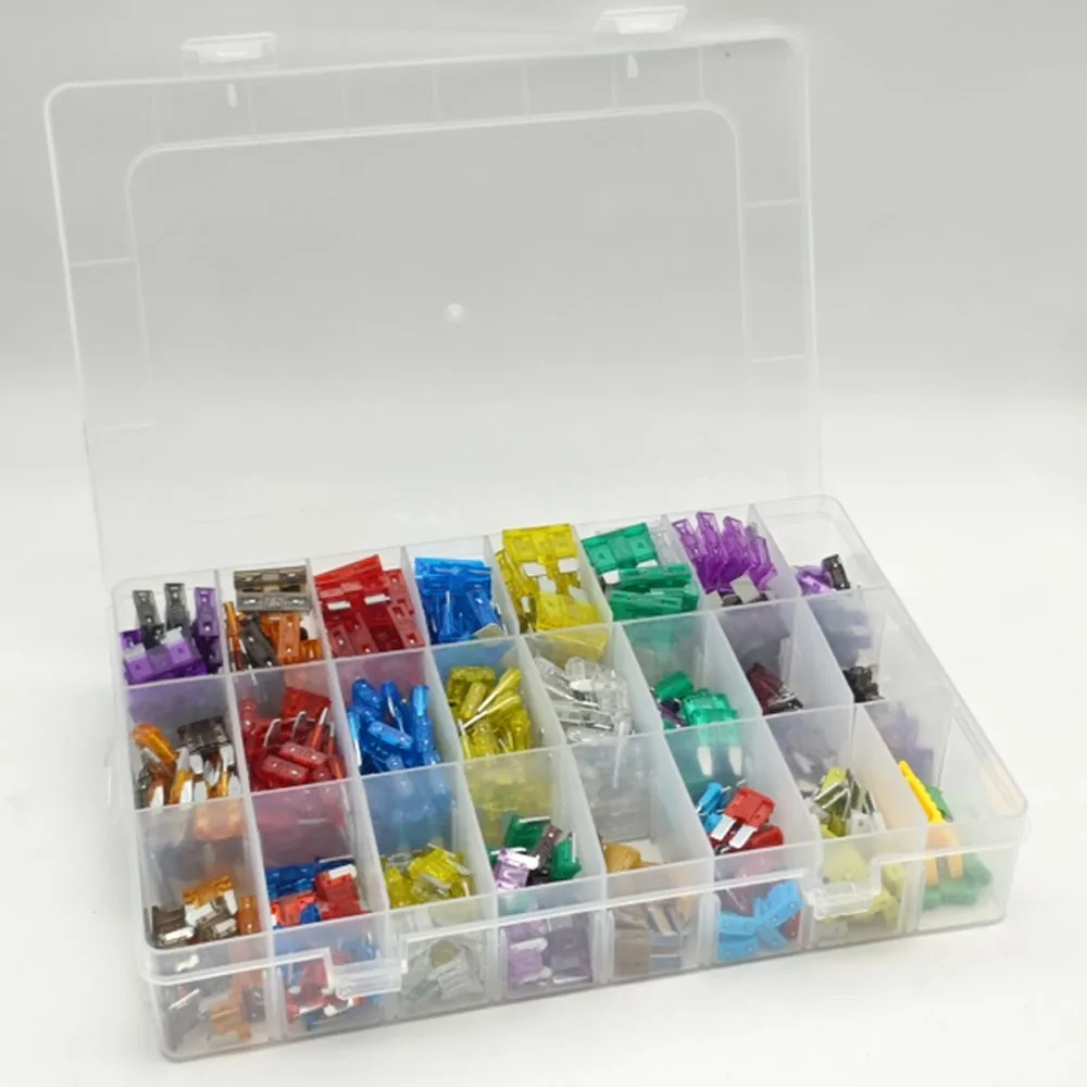 460-teiliges Sicherungsset, Micro2, Standard, Micro-Sicherungen, Mini-Sicherungen Sortiment 2A 3A 5A 7,5A 10A 15A 20A 25A 30A 40A mit Sicherungsentferner – Detail 1