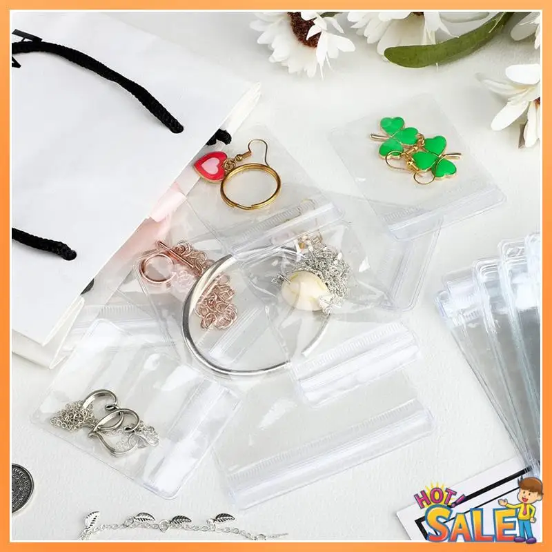 

AB68 160 шт., самозапечатывающиеся сумки из ПВХ для ювелирных изделий, пластиковые сумки для хранения ювелирных изделий, прозрачная сумка-органайзер для ювелирных изделий, простая установка