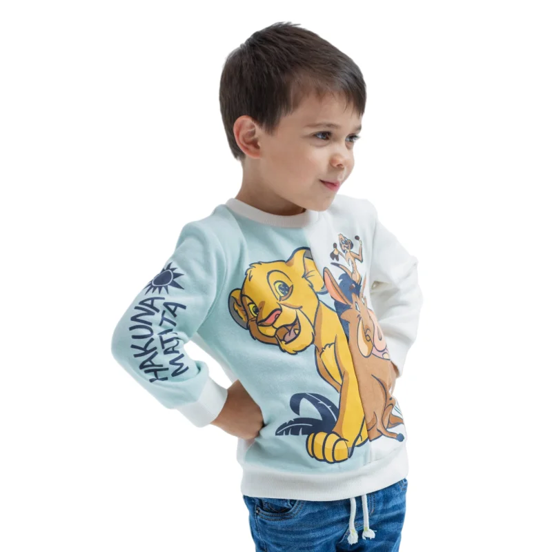 ديزني الأسد الملك سيمبا تيمون بومبا الكبار الاطفال Crewneck البلوز البلوز عادية لينة مريح أنيق مريح صالح الخريف الشتاء